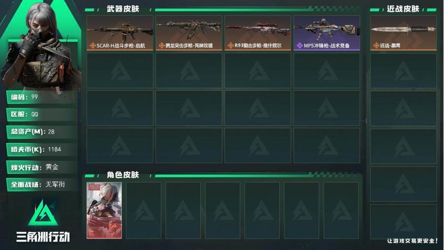 哈伏币-26m流动资产-28烽火等级-黄金-1战场等级-无军衔 